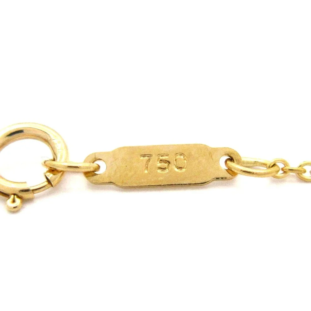 Tiffany & Co. Dot's Cross Necklace 18K Yellow Gold Diamond